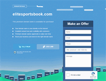 Tablet Screenshot of elitesportsbook.com